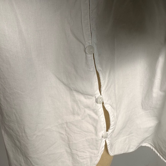 Zara Trafaluc Zip Shoulder Layered Top Mock Neck Gray White Size Small - Picture 8 of 11